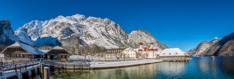 Berchtesgadener Land im Winter - Kirche St. Bartholomä am Königssee - &copy;©Sebastian - stock.adobe.com