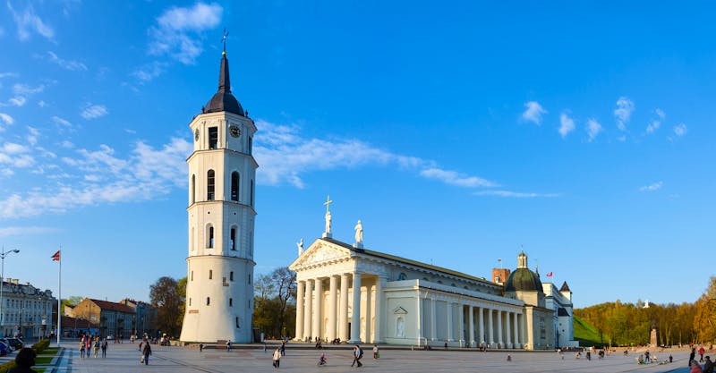 Kathedralenplatz Vilnius - ©Exogadget-adobestock.de