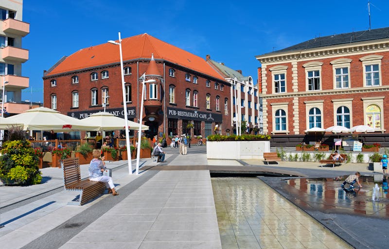 Platz mit Wasserspielen in Swinemünde - ©aro49 - stock.adobe.com