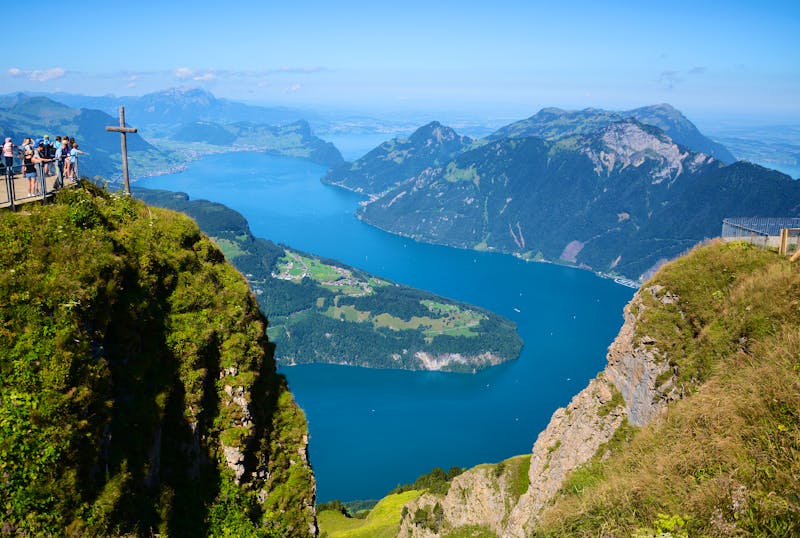 Vierwaldstättersee - Blick vom Fronalpstock in der Schweiz - ©Waldteufel - Fotolia