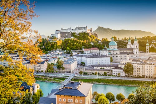 Salzburg – Altstadt im Herbst bei Sonnenuntergang &ndash; &copy; JFL Photography - stock.adobe.com