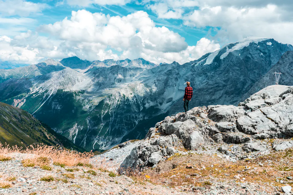 Blick vom Berggipfel, Stilfserjoch &ndash; &copy; Jonas -– stock.adobe.com