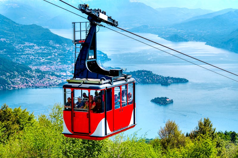 Lago Maggiore (Lake Maggiore) cableway cabin mount Mottarone top - ©Luca Lorenzelli - Adobe Stockphoto