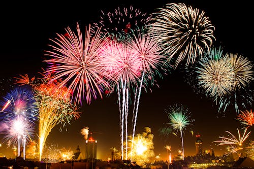 Leipzig – Silvester-Feuerwerk über der Stadt &ndash; &copy; Nick - stock.adobe.com