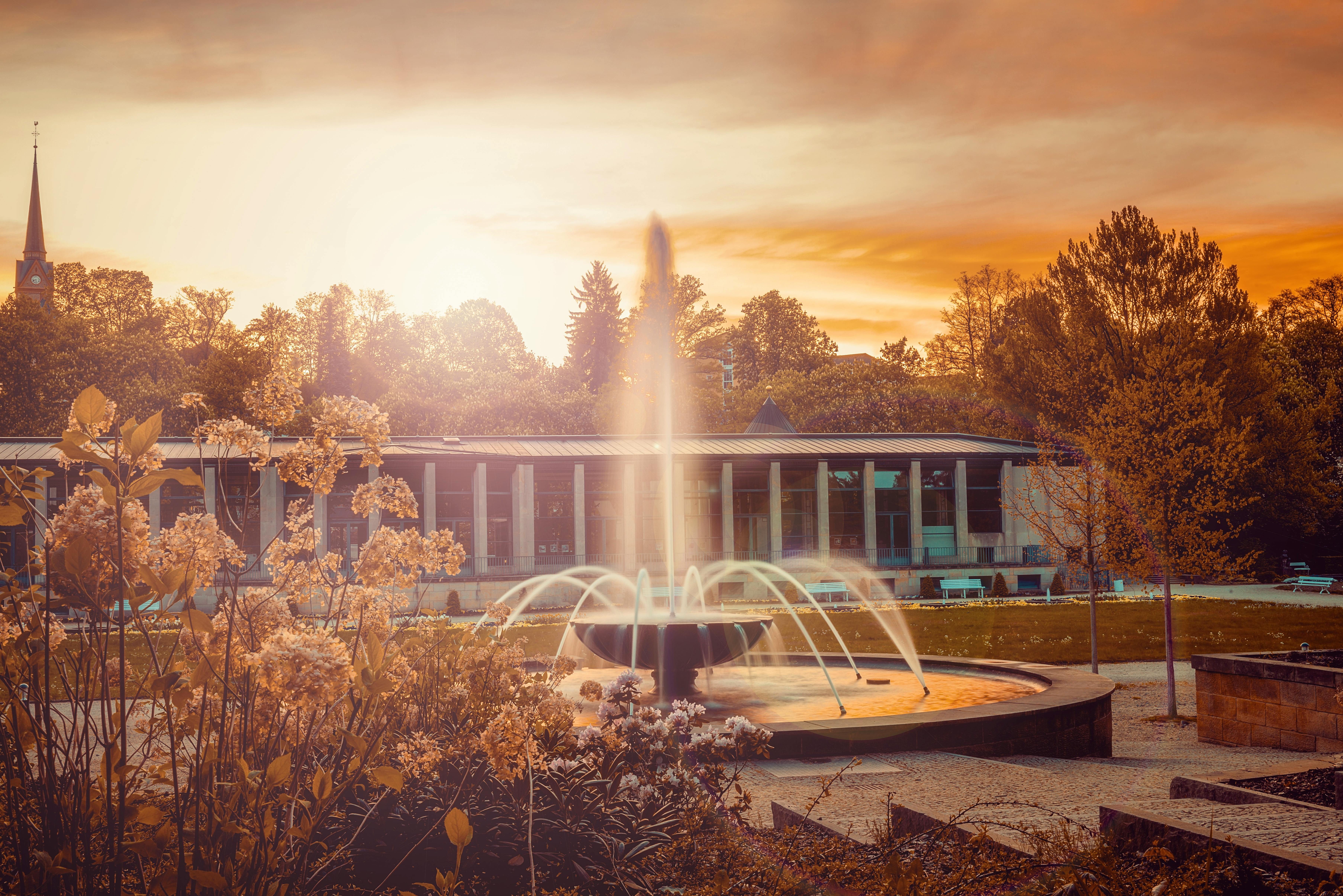 Kurpark in Bad Elster im Herbst&nbsp;&ndash;&nbsp;&copy;&nbsp;©Jan - stock.adobe.com