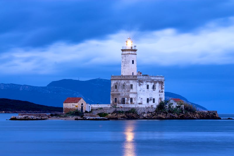 Leuchtturm in Olbia, Küstenstadt auf Sardinien - ©©william75 - stock.adobe.com