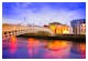 Abendstimmung an der Ha'penny Bridge über den River Liffey in Dublin – © ©littleny - stock.adobe.com