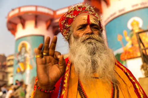 Sadhu - ein hinduistischer Mönch - in Varanasi &ndash; &copy; ©filipefrazao - stock.adobe.com