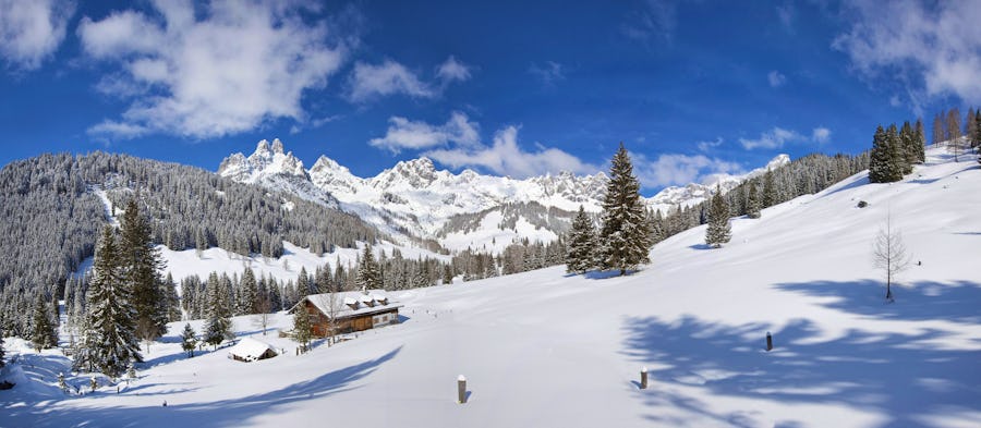 Winterpanorama in der Hofalm im Salzburger Land – © ©christakramer - stock.adobe.com