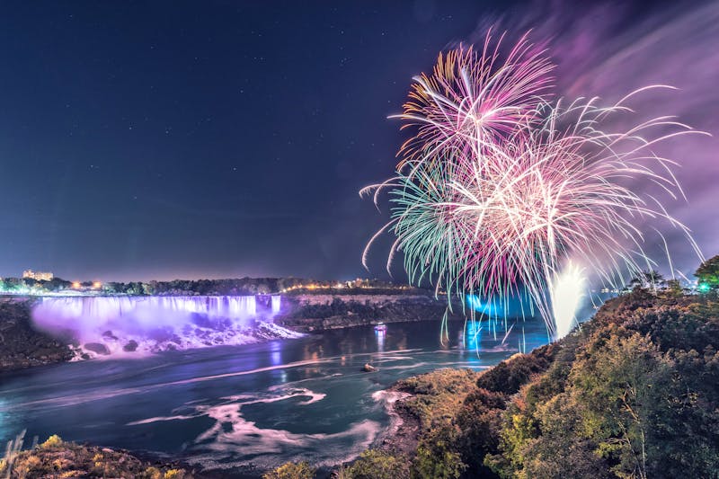Niagarafälle zu Silvester - ©mitiu – Adobe Stock