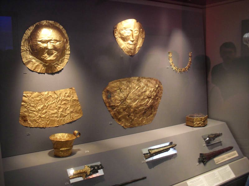 Gold aus Mykene im Nationalmuseum - ©Eberhardt TRAVEL