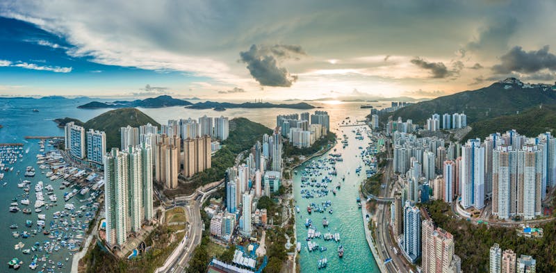 Hongkong - Sonnenuntergang in Aberdeen - ©©Gorma K - stock.adobe.com