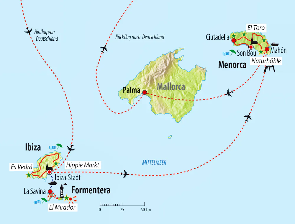 Reiseroute 2019 &ndash; &copy; Eberhardt TRAVEL