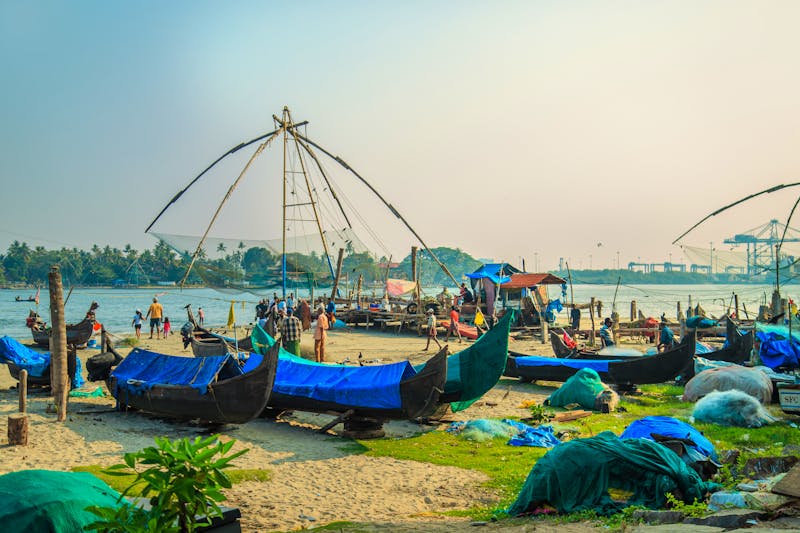 Fischmarkt und Fischernetze, Kochi, Indien - ©lizavetta - stock.adobe.com
