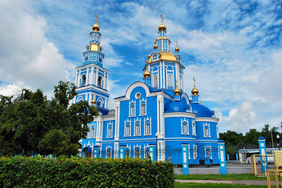 Simbirsk – The Savior Ascension Cathedral in Ulyanovsk, Russia – © ©amicabel - stock.adobe.com
