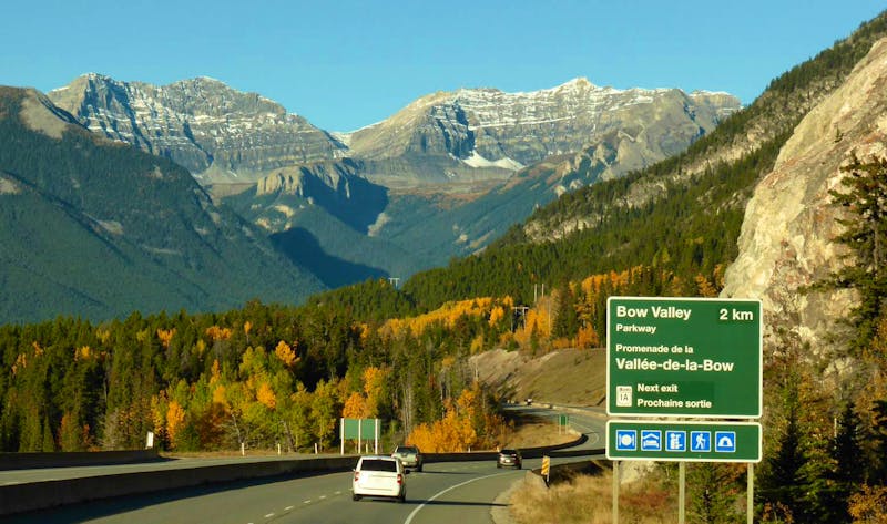 Highway ins Bow Valley - Banff Nationalpark - ©Eberhardt TRAVEL