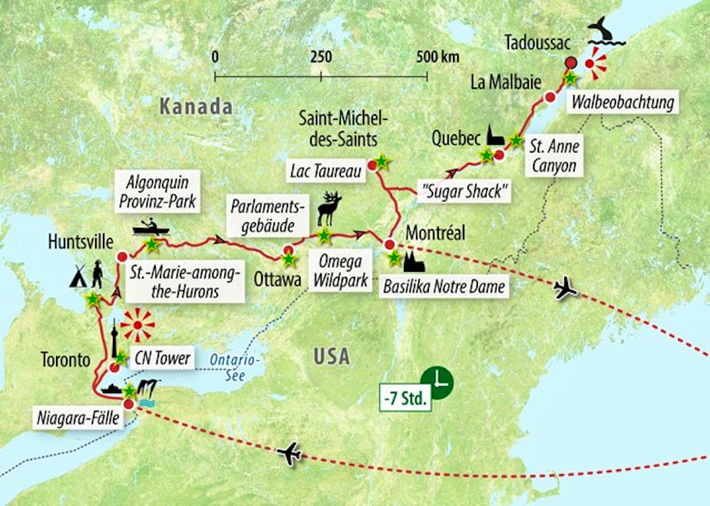 Ihre Reiseroute – © Eberhardt TRAVEL