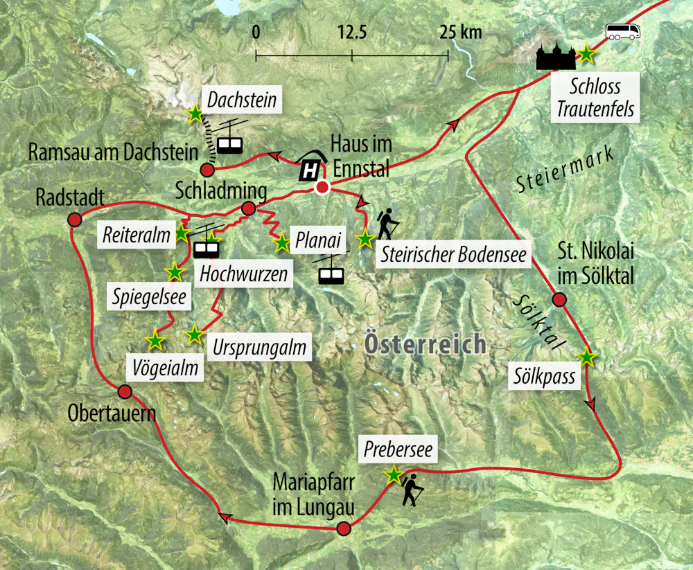 Ihre Reiseroute &ndash; &copy; Eberhardt TRAVEL