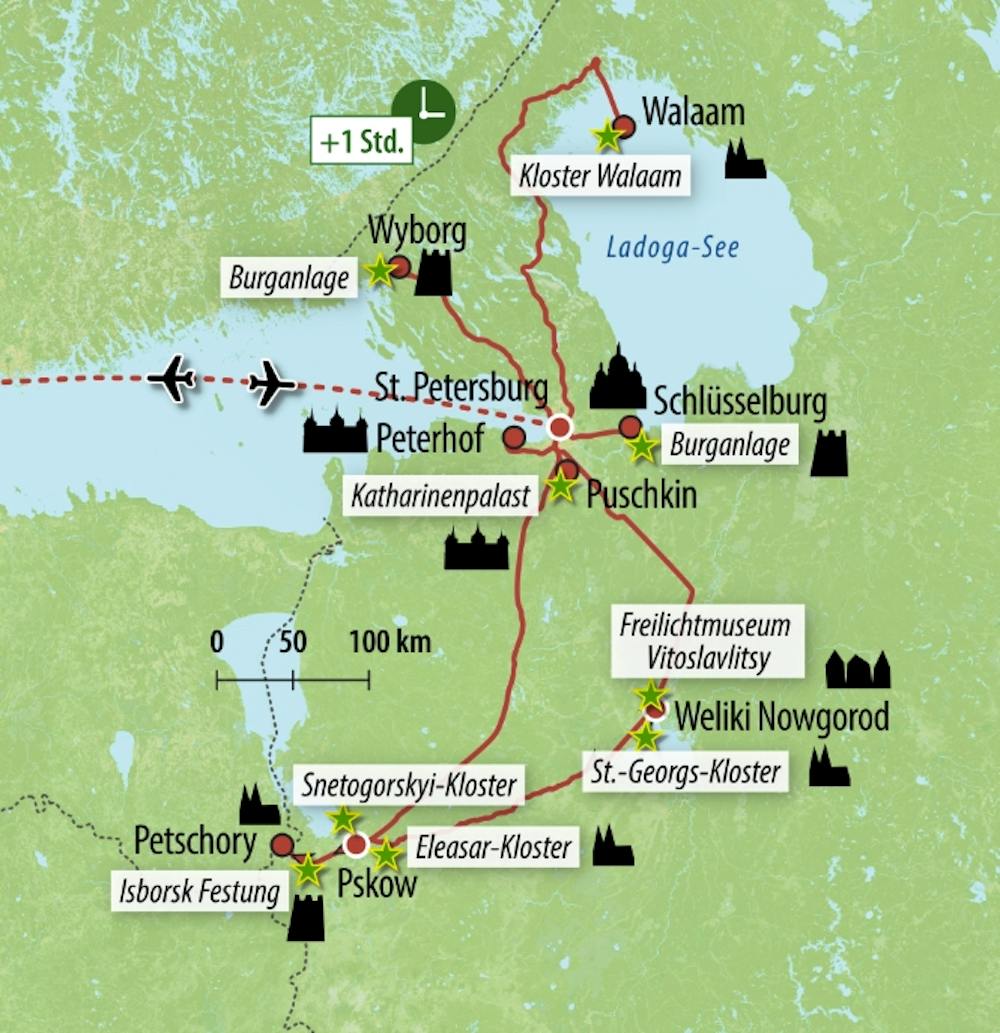 Ihre Reiseroute – © Eberhardt TRAVEL