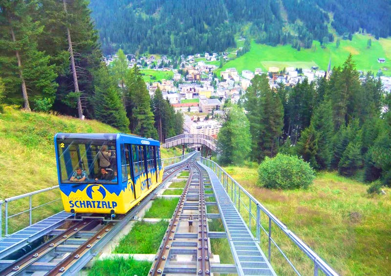 Die Schatzalpbahn in Davos - ©Martina Pötschke