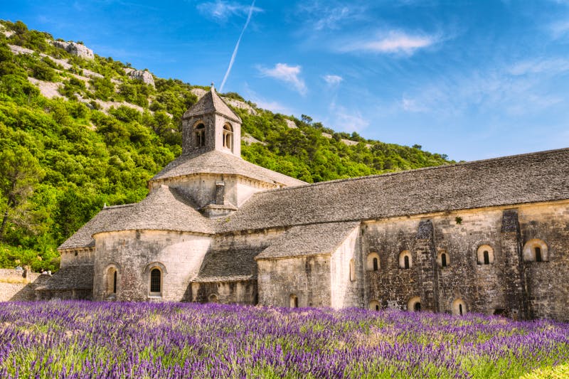 Lavendelfelder vor der Abtei Senanque in der Provence - ©Grigory Bruev - stock.adobe.com