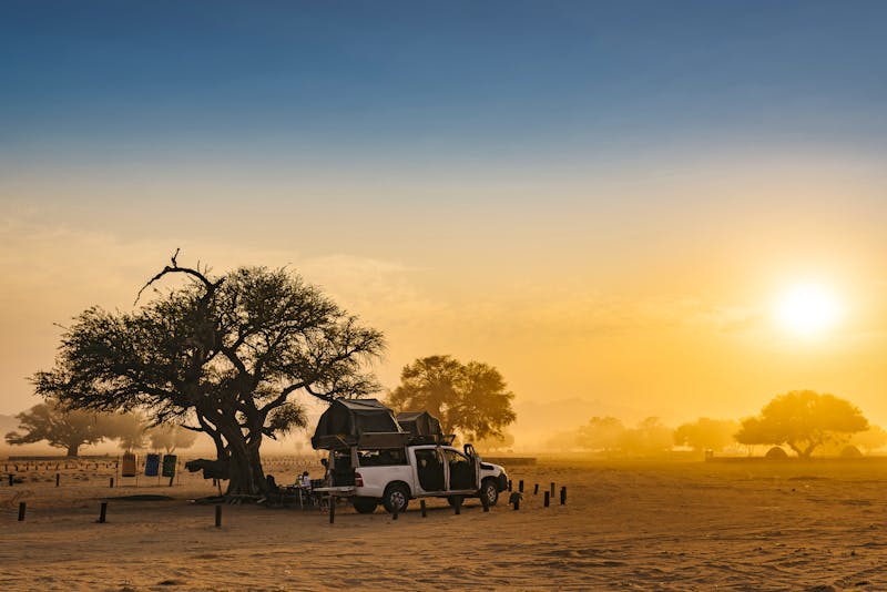 Sonnenuntergang im Sossusvlei, Namibia - ©Oliver - stock.adobe.com