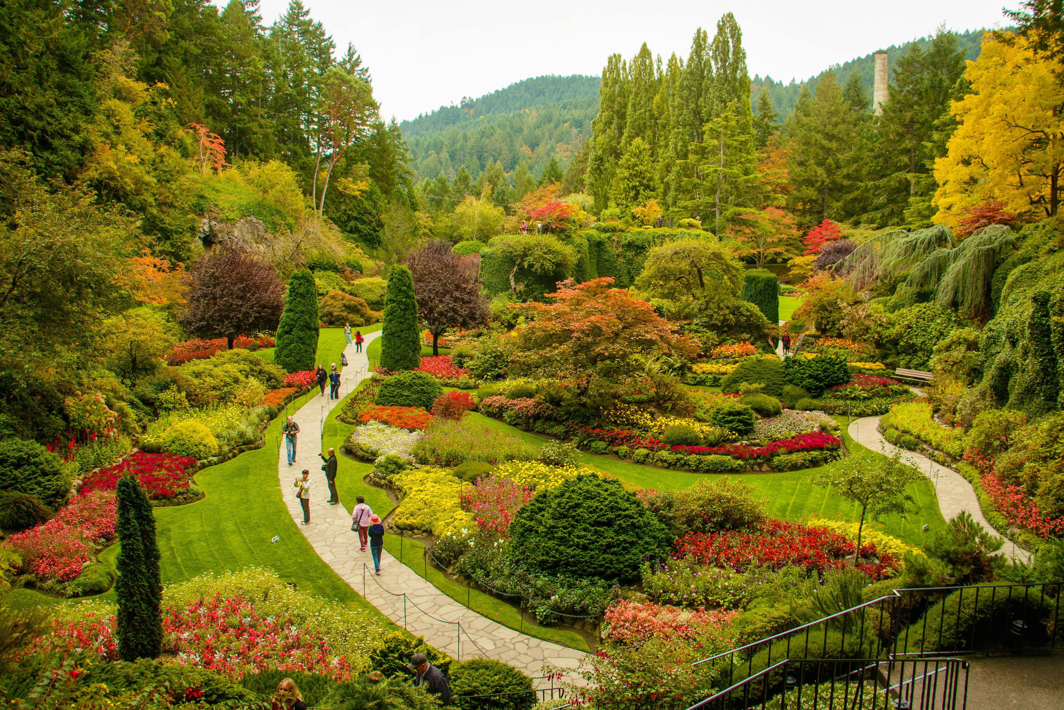 Butchart Garden - botanischer Garten in Victoria auf  Vancouver Island - &copy;©LindaPhotography - stock.adobe.com