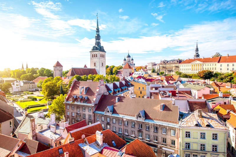 Panoramablick über Tallinn mit der Nikolaikirche, Estland  - ©rh2010 - stock.adobe.com