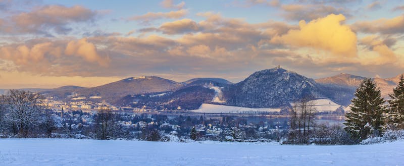 Königswinter am Rhein im Siebengebirge im Winter - &copy;©Adrian72 - stock.adobe.com