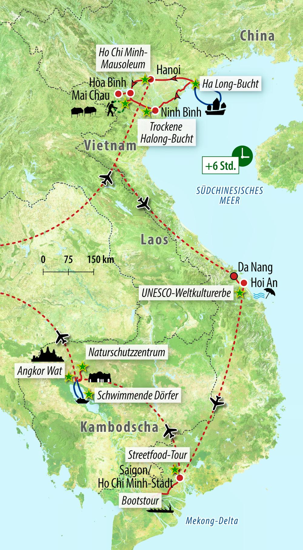 Ihre Reiseroute – © Eberhardt TRAVEL