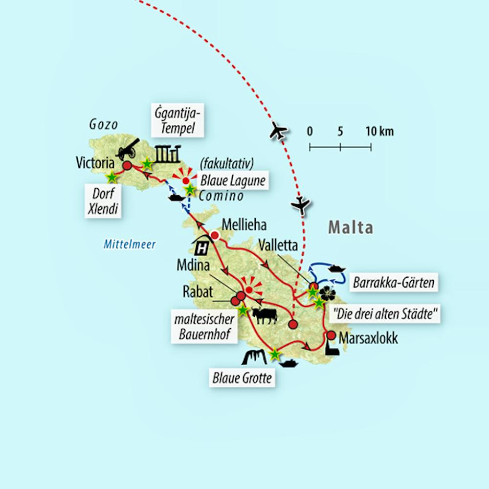Ihre Rundreise-Route – © Eberhardt TRAVEL
