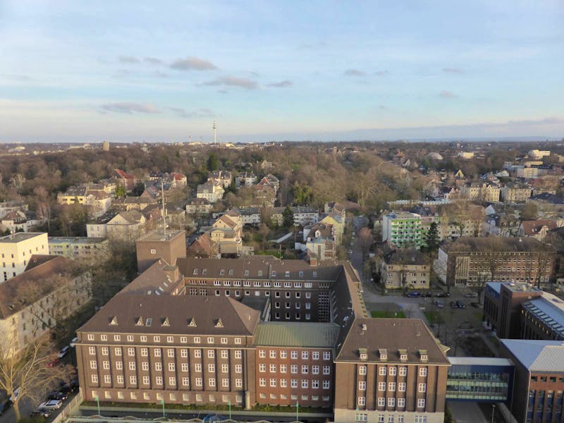 Blick auf Bochum vom Förderturm des Dt. Bergbaumuseums - ©Claudia Bernhardt