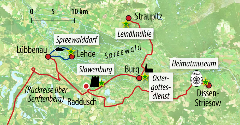 Ihre Reiseroute &ndash; &copy; Eberhardt TRAVEL
