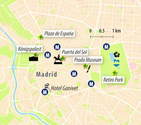 Stadtkarte Madrid – © Eberhardt TRAVEL
