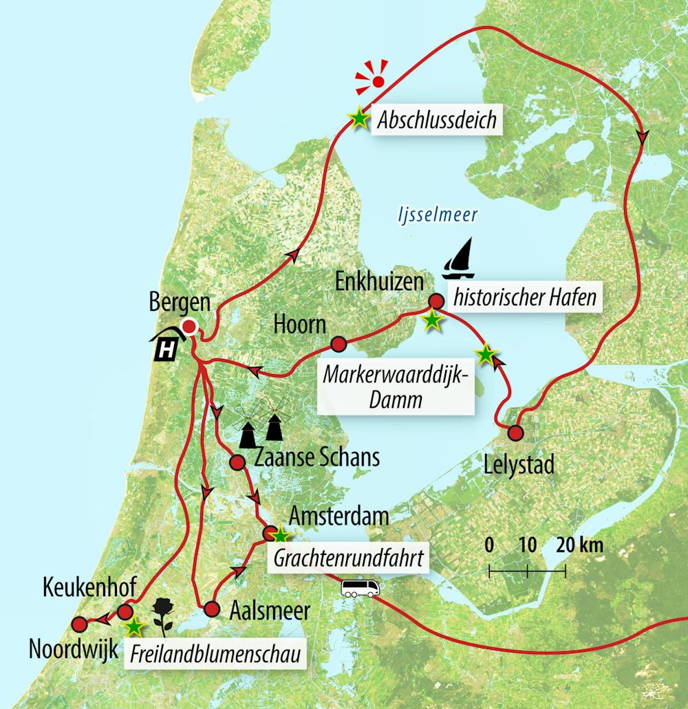 Ihre Reiseroute – © Eberhardt TRAVEL