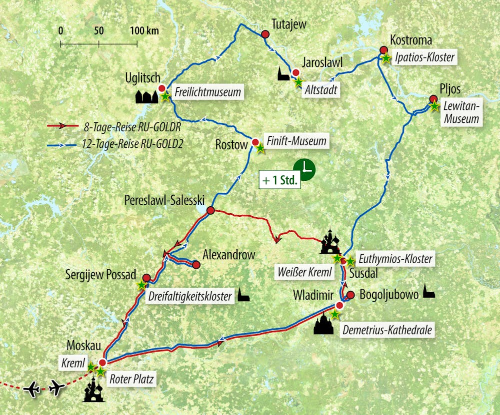 Ihre Reiseroute – © Eberhardt TRAVEL