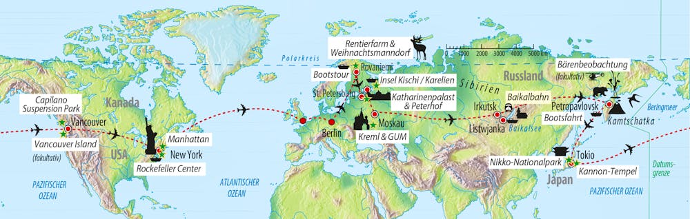 Ihre Reiseroute – © Eberhardt TRAVEL