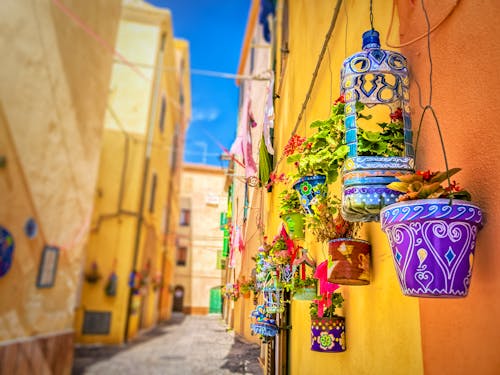 Bunte Gasse in Alghero - Sardinien &ndash; &copy; ©refresh(PIX) - stock.adobe.com