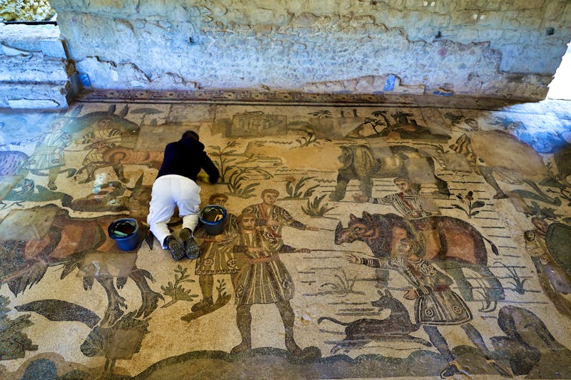 Mosaik in der Villa Romana del Casale in Piazza Armer - ©Marco Brivio - Adobe Stock