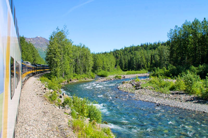 Zugfahrt mit dem Alaska Wilderness Express - ©Eberhardt TRAVEL