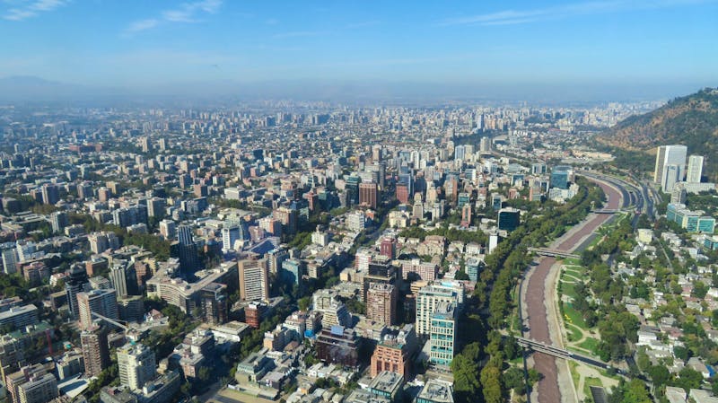 Santiago de Chile, Ausblick über die Stadt - ©Rico Manns