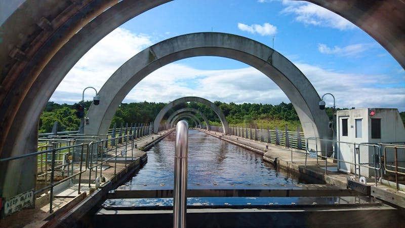 Auf dem Kanal des Falkirk Wheel - ©Stefan Jahnke