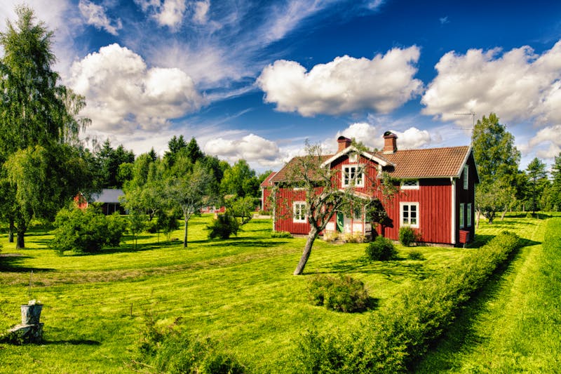 Rote Cottages in Südschweden - ©christian42 - stock.adobe.com