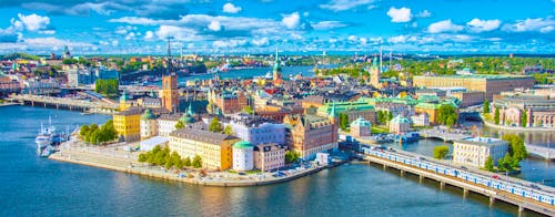 Luftansicht  Altstadt Stockholms, Schweden &ndash; &copy; Alexi Tauzin - stock.adobe.com