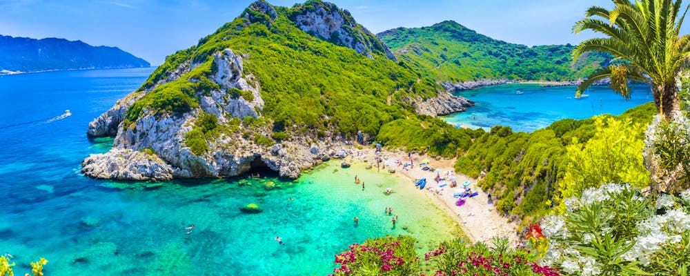 Luftansicht von Porto Timoni, Korfu – © Balate Dorin - stock.adobe.com