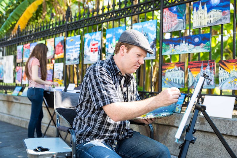 Artist in Jackson Square - ©©Zack Smith Photography