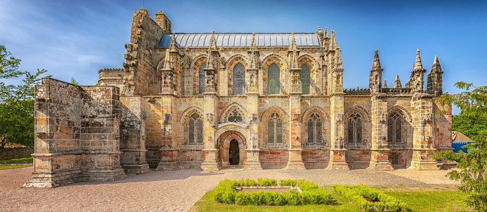 Rosslyn-Kapelle Panorama, Roslin, Edinburgh, Schottland, Großbritannien – © Antony McAulay - stock.adobe.com