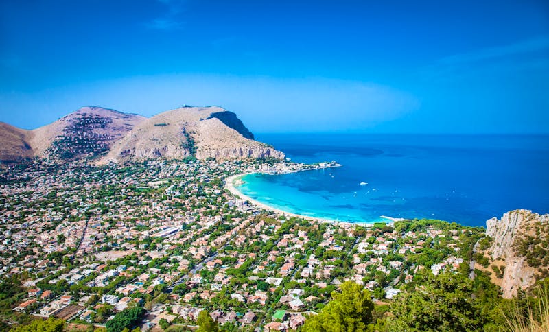 Panorama vom Mondello Strand in Palermo, Sizilien - ©Aleksandar Todorovic - stock.adobe.com