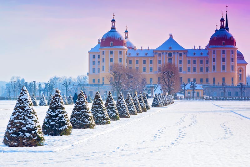 Sachsen – Schloss Moritzburg bei Dresden im Winter, Deutschland - ©santosha57 - stock.adobe.com