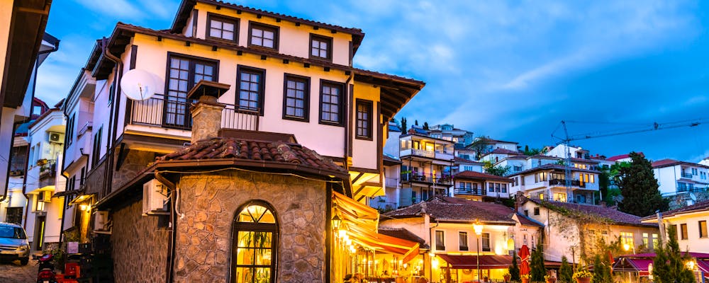 Traditionelle Häuser in Ohrid, Nordmazedonien – © ©Leonid Andronov - stock.adobe.com